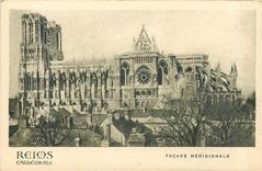 CPA Reims Cathedrale facad meridoinale 