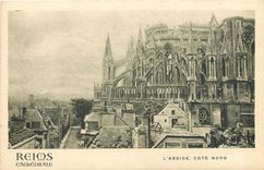 CPA Reims Cathedrale l'abside cote nord 