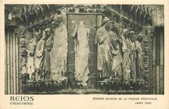 CPA Reims Cathedrale Eperon gauche de la gacade principale 