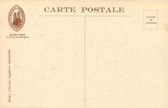 CPA Reims cathedrale Revers du Porche Lateral Sud Statues Deteriorees par l'Incendie 