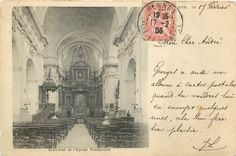 CPA Rennes Interieur de l'Eglise Toussaints Carte précurseur