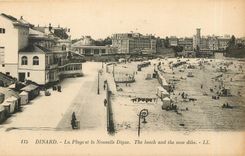 CPA Dinard La Plage et la Nouvelle Digue 