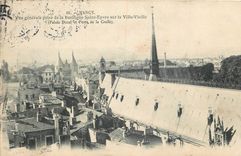 CPA Nancy Vue generale prise de la Basilique Saint Epvre sur la Ville Vieille Palais Ducal et Porte 