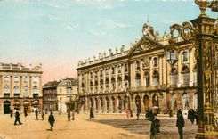 CPA Nancy Place Stanislas Hotel de Ville et Prefecture 