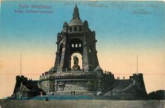 CPA Porta Westfalica Kaiser Wilhelm Denkmal 