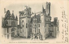 CPA Chateau de Pierrefonds La Chapelle et l'Escalier d'Honneur 