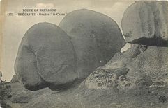 CPA Tregastel Rocher le Chien 