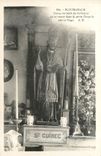 CPA Ploumanach Statue veritable de St Guirec qui se trouve dans la petite chapelle pres la Plage 