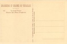 CPA Versailles Le Grand Trianon Chambr de la Reine d'Angleterre 