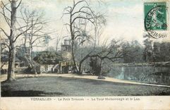 CPA Versailles Le Petit Trianon La Tour Marlborough et le Lac 