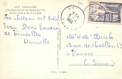 CPA Versailles L'Horloge Florale de l'Hotel de Ville 