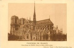 CPA Clochers de France Notre Dame de Paris 