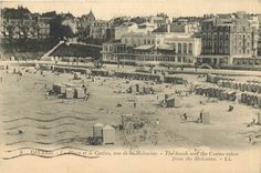 CPA Dinard la plage et le casino vus de la Malouine 