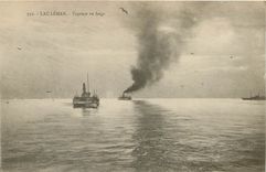 CPA Lac Leman Vapeurs au large Bateaux