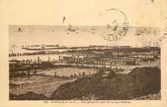 CPA Cancale I et V vue generale des Parcs aux Huitres 