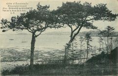 CPA Cote d'Emeraude Emerald Coast Dinard la Vicomte vue sur la Rade de St Malo 