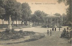 CPA Epernay le Jard et le Kiosque 