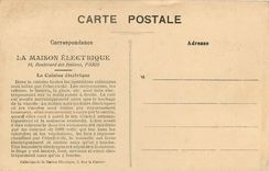 CPA La Maison Electrique rue le peletier Paris la Cuisine Electrique Rue Pelletier Paris