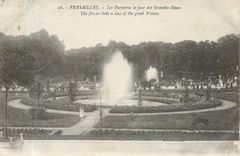 CPA Versailles les Parterres le jour des Grandes Eaux 