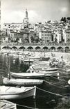 CPM Menton un coin du Port la Plage et la Vieille Ville 