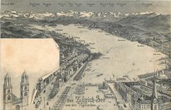 CPA Der Zurich See aus der ogelschau 