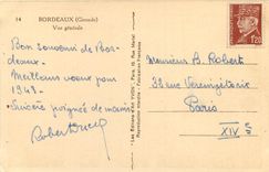 CPA Bordeaux Gironde vue generale 