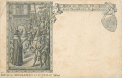 CPA Entree de Charles VII a Reims sous la conduite de Jeanne Chocolaterie d'Aiguebelle