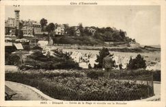 Dinard CPA Entree de la plage et envolee sur la Malouine