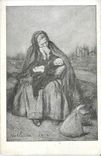 CPA Journee du Secours National Femme Militaria