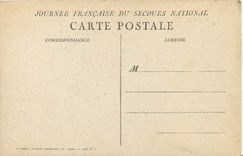 CPA Journee du Secours National Femme Militaria