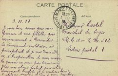 CPA Mantes l'ile aux Dames promenade bord de