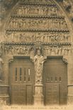 CPA Reims portail nord de la cathedrale Saint Sixte 