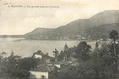 CPA Menton vue generale prise de la frontiere 