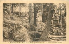 CPA Monastere de Ste Marie de la Pierre qui Vire Yonne la vierge du Chemin de Croix 