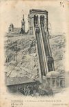 CPA Marseille l'ascenseur et Notre Dame de la Garde 