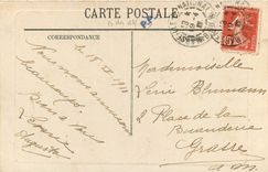 CPA Marseille la place d'Aix et l'Arc de Tiomphe 