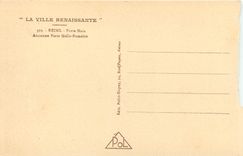 CPA La Ville renaissante Reims Porte Mars Ancienne porte Gallo Romaine 