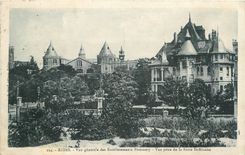CPA Reims vue generale des Etablissements Pommery vue prise de la Butte St Nicaise 