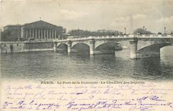 CPA Paris le pont de la Concorde la chambre des Deputes 
