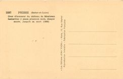 CPA Prisse Saone et Loire cour d'honneur du chateau de Montceau lamartine y passa plusteurs mois cha