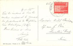 CPM Suisse Ours Chevre Armes