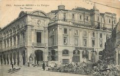 CPA Ruines de Reims le Theatre Militaria