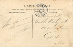 CPA Reims jardin de la porte Mars 