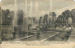 CPA Versailles le parc le bassin de Neptune un jour de Grandes Eaux 