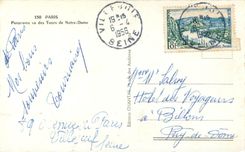 CPM Paris Panorama vu des Tours de Notre Dame