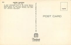 CPA United Nation New York City 