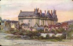 Castle of Langeais CPA Construction of 13th