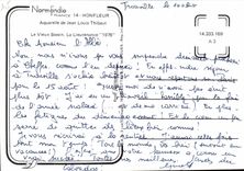 CPM Aquarelle de Jean Louis thibaut Le viexu bassin La lieutenance 1976