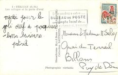 CPM Etretat SM Les calloges et la porte d'aval Bateau