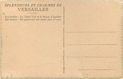 CPA Versailles Les Jardins Le Tapis Vert et le Bassin d'Apollon 